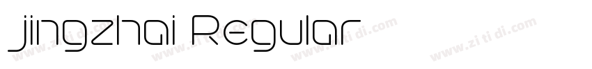 jingzhai Regular字体转换